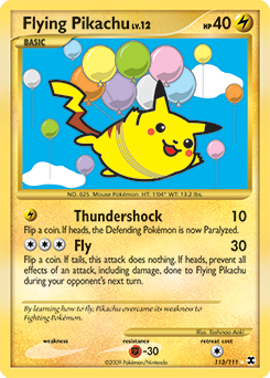 Flying Pikachu 113/111 Pokémon card from Rising Rivals for sale at best price