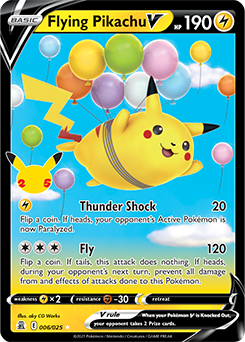 Flying Pikachu V 6/25 Pokémon card from Celebrations for sale at best price