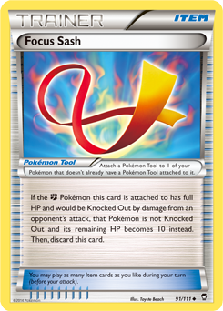 Focus Sash 91/111 Pokémon card from Furious Fists for sale at best price