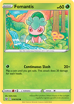Fomantis 14/163 Pokémon card from Battle Styles for sale at best price
