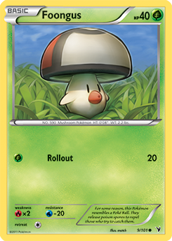 Foongus 9/101 Pokémon card from Noble Victories for sale at best price