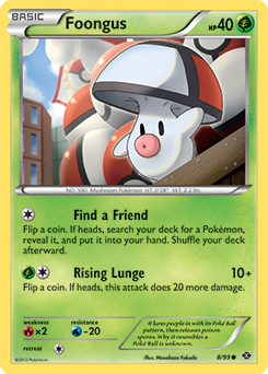 Foongus 8/99 Pokémon card from Next Destinies for sale at best price