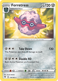Forretress 114/185 Pokémon card from Vivid Voltage for sale at best price