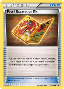Fossil EXcavation Kit 101/124 Pokémon card from Fates Collide for sale at best price