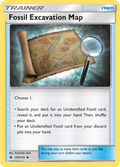 Fossil Excavation Map 107/131 Pokémon card from Forbidden Light for sale at best price