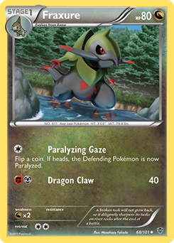 Fraxure 68/101 Pokémon card from Plasma Blast for sale at best price