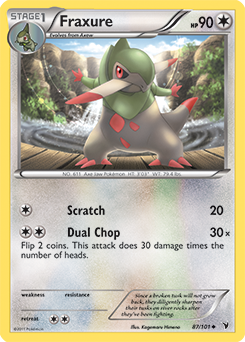 Fraxure 87/101 Pokémon card from Noble Victories for sale at best price
