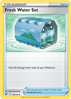 Carte Pokémon Peu commune Pack d'Eaux Fraîches 139/172 de la série Stars Étincelantes