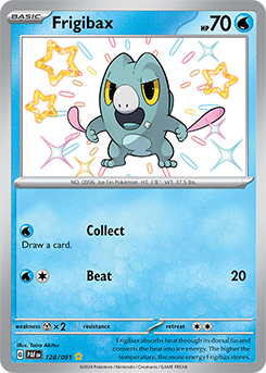 Frigibax 128/91 Pokémon card from Paldean fates for sale at best price