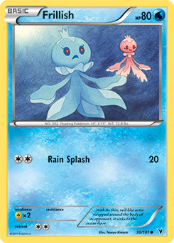 Common Pokémon card Frillish 30/101 from Noble Victories expansion