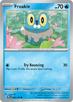 Froakie 56/197 Pokémon card from Obsidian Flames for sale at best price