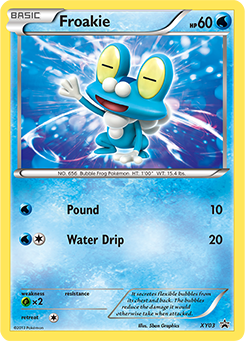 Promo Pokémon card Froakie XY03 from XY Promos expansion