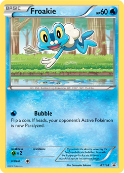 Promo Pokémon card Froakie XY138 from XY Promos expansion