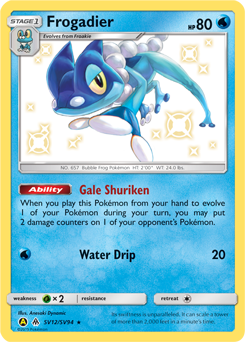 Frogadier SV12/SV94 Pokémon card from Hidden Fates for sale at best price