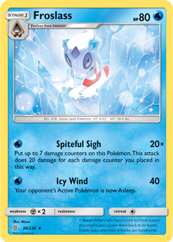 Froslass 38/236 Pokémon card from Unified Minds for sale at best price