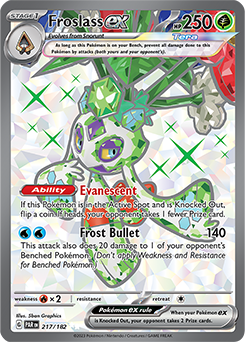 Froslass ex 217/182 Pokémon card from Paradox Rift for sale at best price