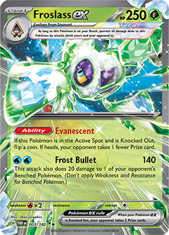 Froslass ex 3/182 Pokémon card from Paradox Rift for sale at best price