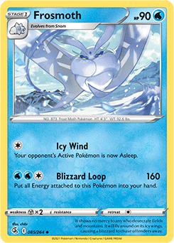Uncommon Pokémon card Frosmoth 85/264 from Fusion Strike expansion