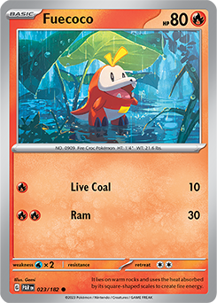 Fuecoco 23/182 Pokémon card from Paradox Rift for sale at best price