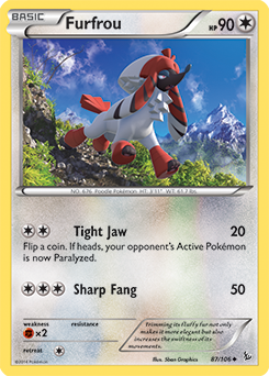 Furfrou 87/106 Pokémon card from Flashfire for sale at best price