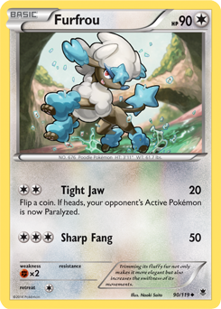 Furfrou 90/119 Pokémon card from Phantom Forces for sale at best price
