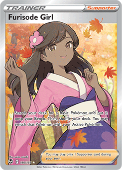 Furisode Girl 190/195 Pokémon card from Silver Tempest for sale at best price