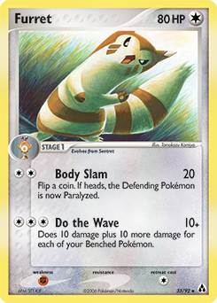 Furret 33/92 Pokémon card from Ex Legend Maker for sale at best price