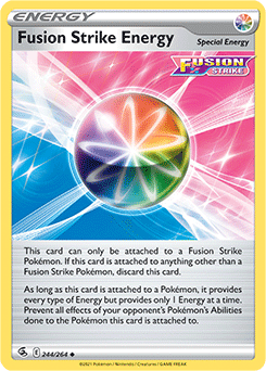 Uncommon Pokémon card Fusion Strike Energy 244/264 from Fusion Strike expansion