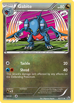 Gabite 95/113 Pokémon card from Legendary Treasures for sale at best price