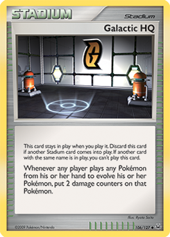 Galactic HQ 106/127 Pokémon card from Platinuim for sale at best price