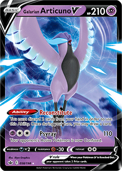 Galarian Articuno V 58/198 Pokémon card from Chilling Reign for sale at best price