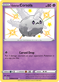 Galarian Corsola SV049/SV122 Pokémon card from Shining Fates for sale at best price