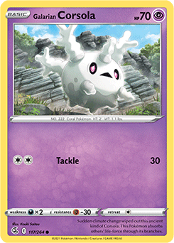 Galarian Corsola 117/264 Pokémon card from Fusion Strike for sale at best price
