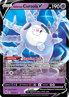Galarian Cursola V 021/073 Pokémon card from Champion s Path for sale at best price