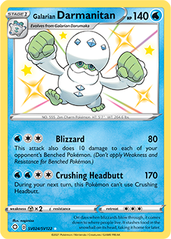 Shining Pokémon Pokémon card Galarian Darmanitan SV024/SV122 from Shining Fates expansion