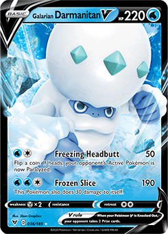 Galarian Darmanitan V 036/185 Pokémon card from Vivid Voltage for sale at best price