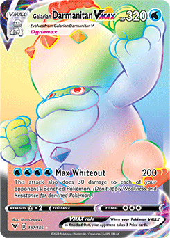 Galarian Darmanitan VMAX 187/185 Pokémon card from Vivid Voltage for sale at best price
