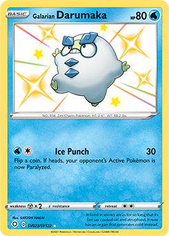 Shining Pokémon Pokémon card Galarian Darumaka SV023/SV122 from Shining Fates expansion
