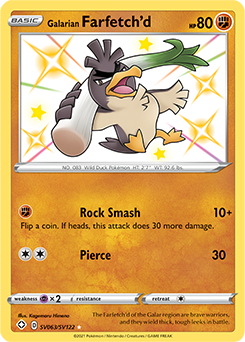 Galarian Farfetch'd SV063/SV122 Pokémon card from Shining Fates for sale at best price