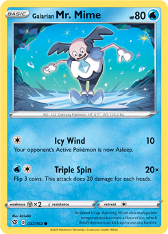 Galarian Mr. Mime 37/192 Pokémon card from Rebel Clash for sale at best price