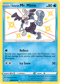 Shining Pokémon Pokémon card Galarian Mr. Mime SV020/SV122 from Shining Fates expansion