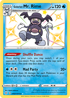 Shining Pokémon Pokémon card Galarian Mr. Rime SV021/SV122 from Shining Fates expansion