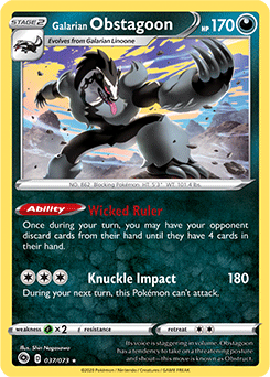 Galarian Obstagoon 037/073 Pokémon card from Champion s Path for sale at best price
