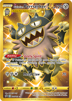 Galarian Perrserker 205/192 Pokémon card from Rebel Clash for sale at best price