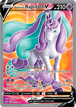 Galarian Rapidash V 167/198 Pokémon card from Chilling Reign for sale at best price