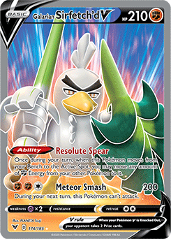 Galarian Sirfetch d V 174/185 Pokémon card from Vivid Voltage for sale at best price