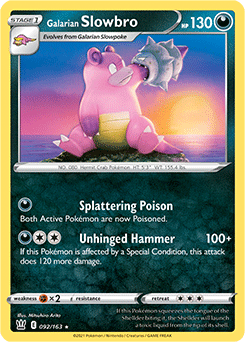 Galarian Slowbro 92/163 Pokémon card from Battle Styles for sale at best price