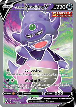 Galarian Slowking V 178/198 Pokémon card from Chilling Reign for sale at best price
