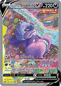 Galarian Slowking V 179/198 Pokémon card from Chilling Reign for sale at best price