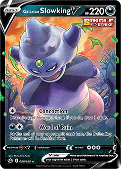 Galarian Slowking V 99/198 Pokémon card from Chilling Reign for sale at best price